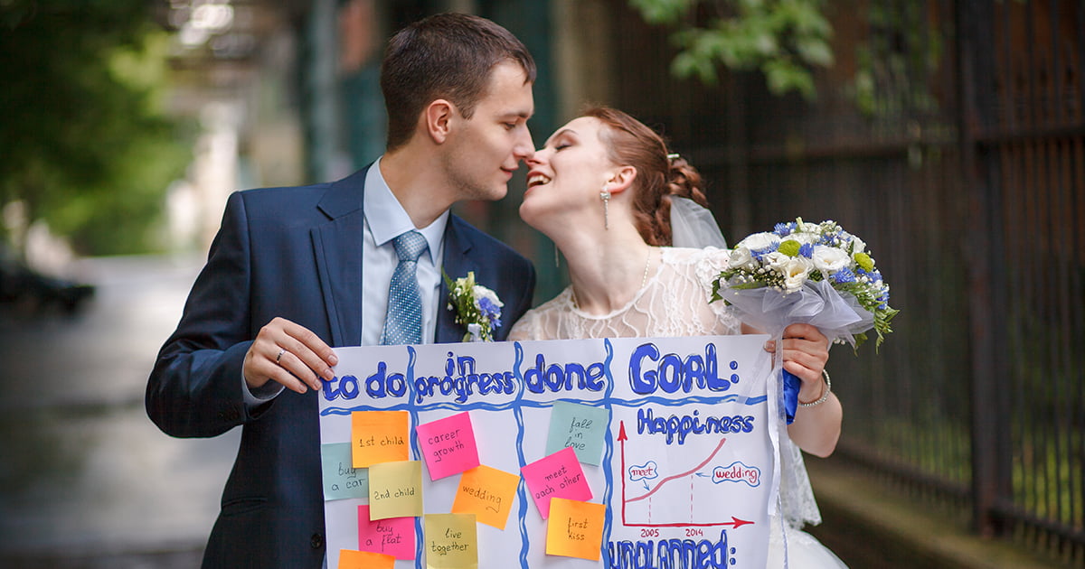 Create a wedding timeline and leave some cushion time