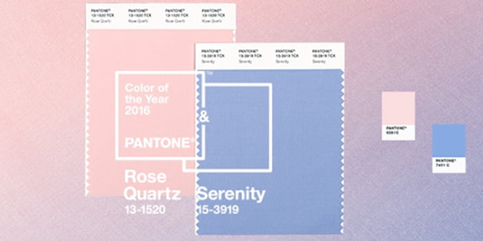 2016 Pantone Color of the Year: Rose Quartz & Serenity